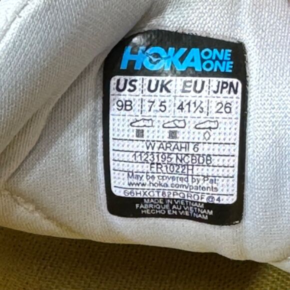 Hoka One Arahi 6 Womens 9B Gray Nimbus Cloud Running Sneaker Performance Trainer - Picture 4 of 13